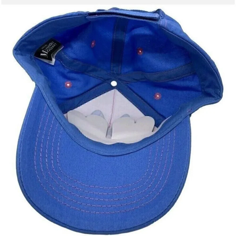 Disney Minnie Mouse Kid's Adjustable Baseball Cap Pink and Blue~New